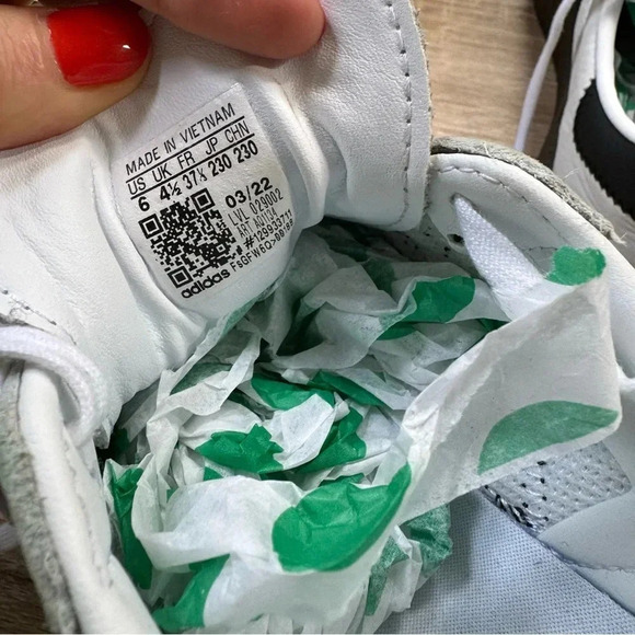 New Adidas Sambarose Sneaker Shoes Platform Women's in Black White Gum - Picture 4 of 10